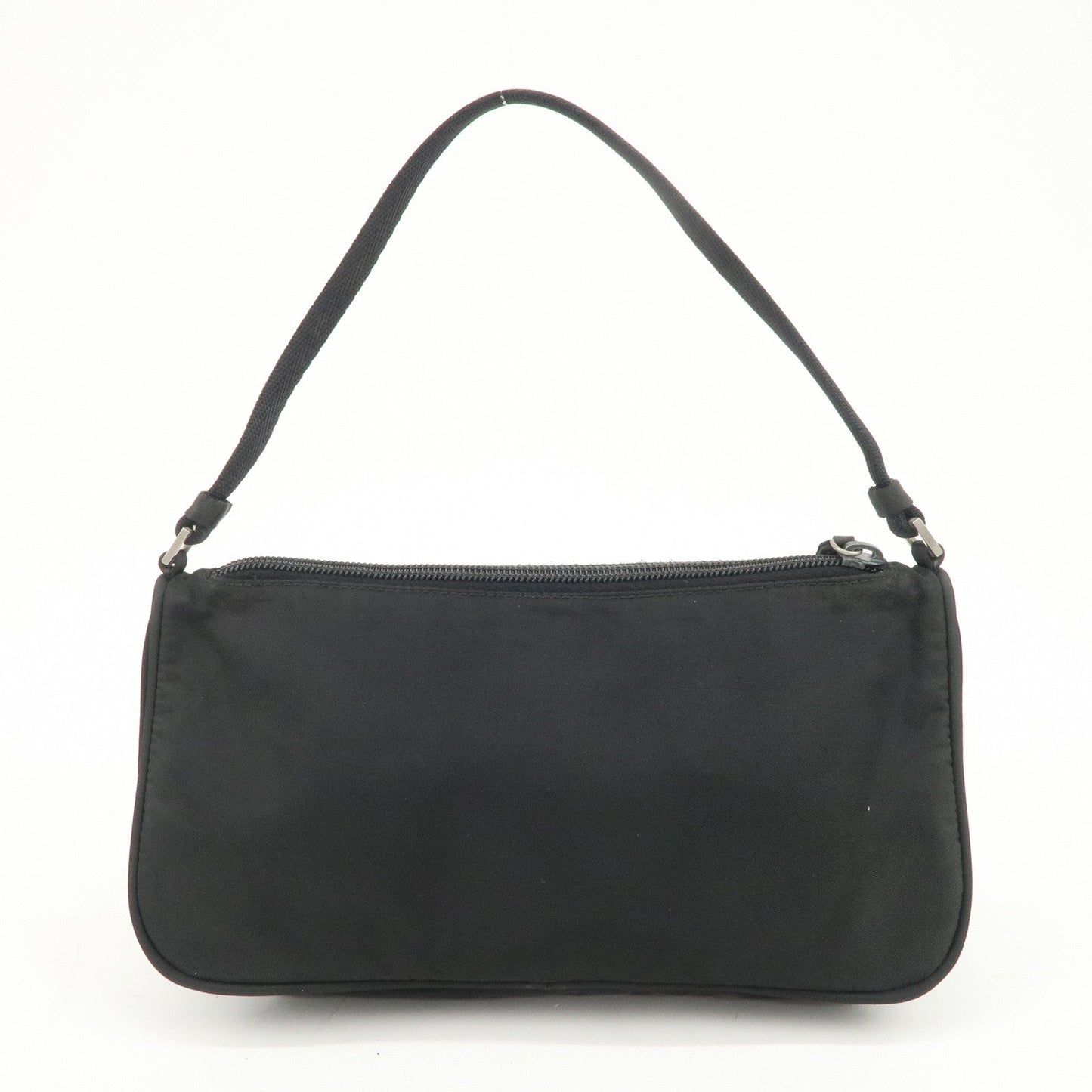 PRADA Triangle Logo Nylon Pouch Hand Bag Cosmetic Pouch Purse MV633