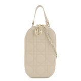 Christian Dior Lady Dior Call'in Dior Cannage Lamb Skin Phone Holder  d