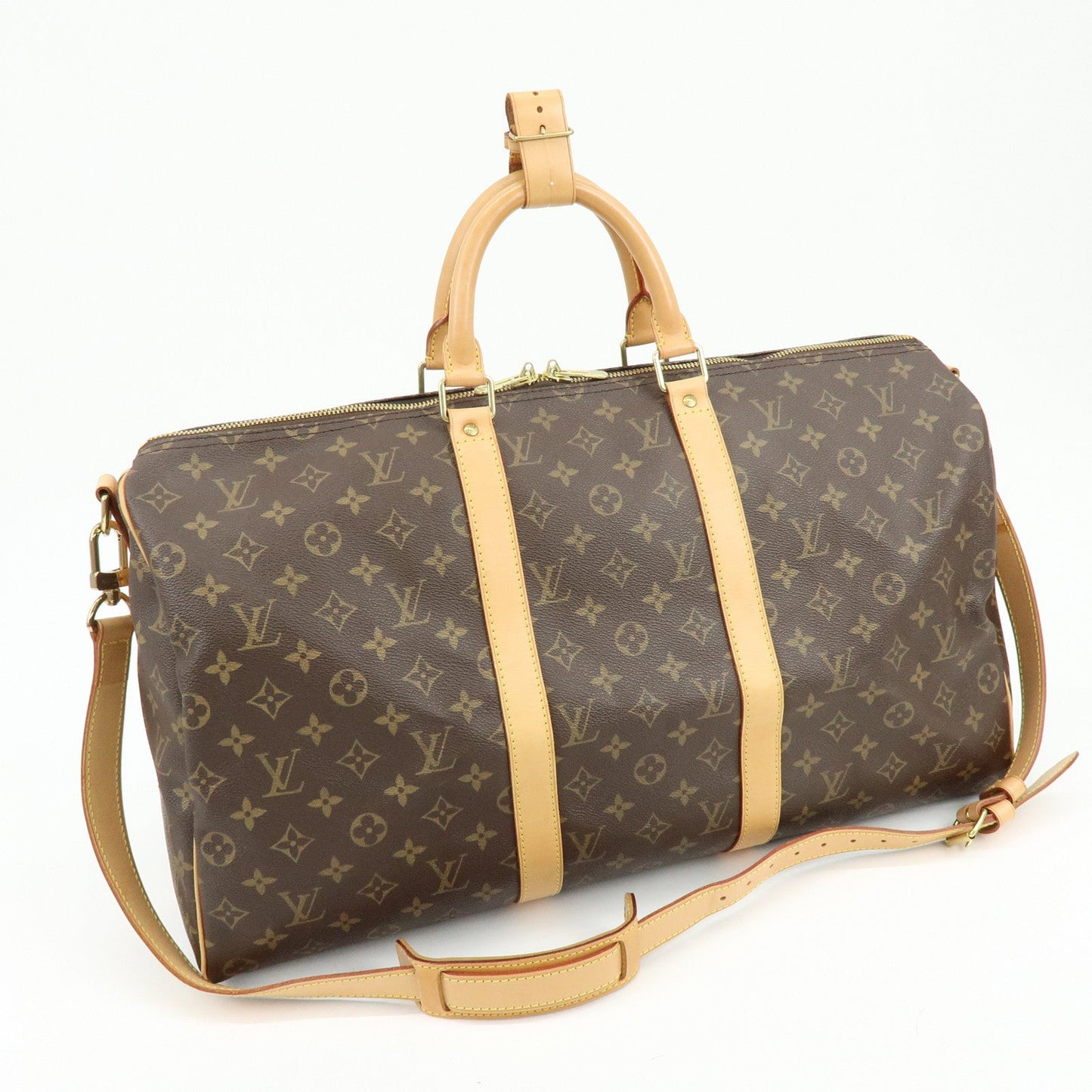 Louis Vuitton Monogram Keep All Bandouliere 50 Boston Bag M41416