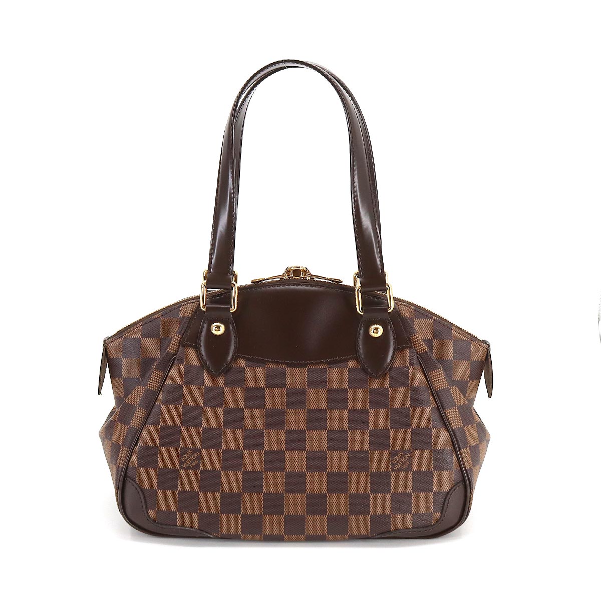 Louis Vuitton Damier Verona PM Hand Bag Ebene Brown