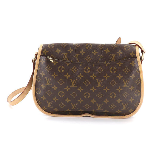 Louis Vuitton Monogram Menilmontant MM Shoulder Bag Brown Gold Metal Fittings