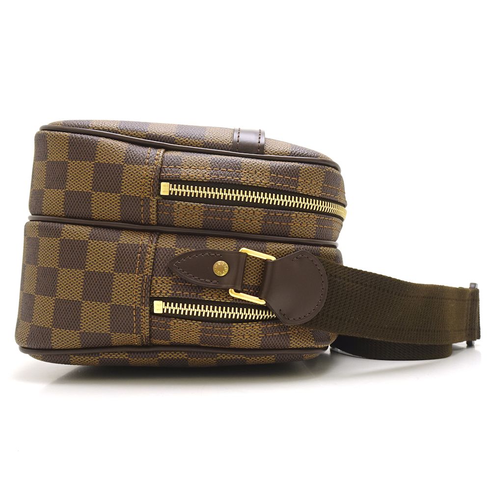 Louis Vuitton Damier Reporter PM Ebene Shoulder Bag Brown