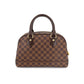 Louis Vuitton Damier Duomo Hand Bag Ebene Gold Metal Fittings