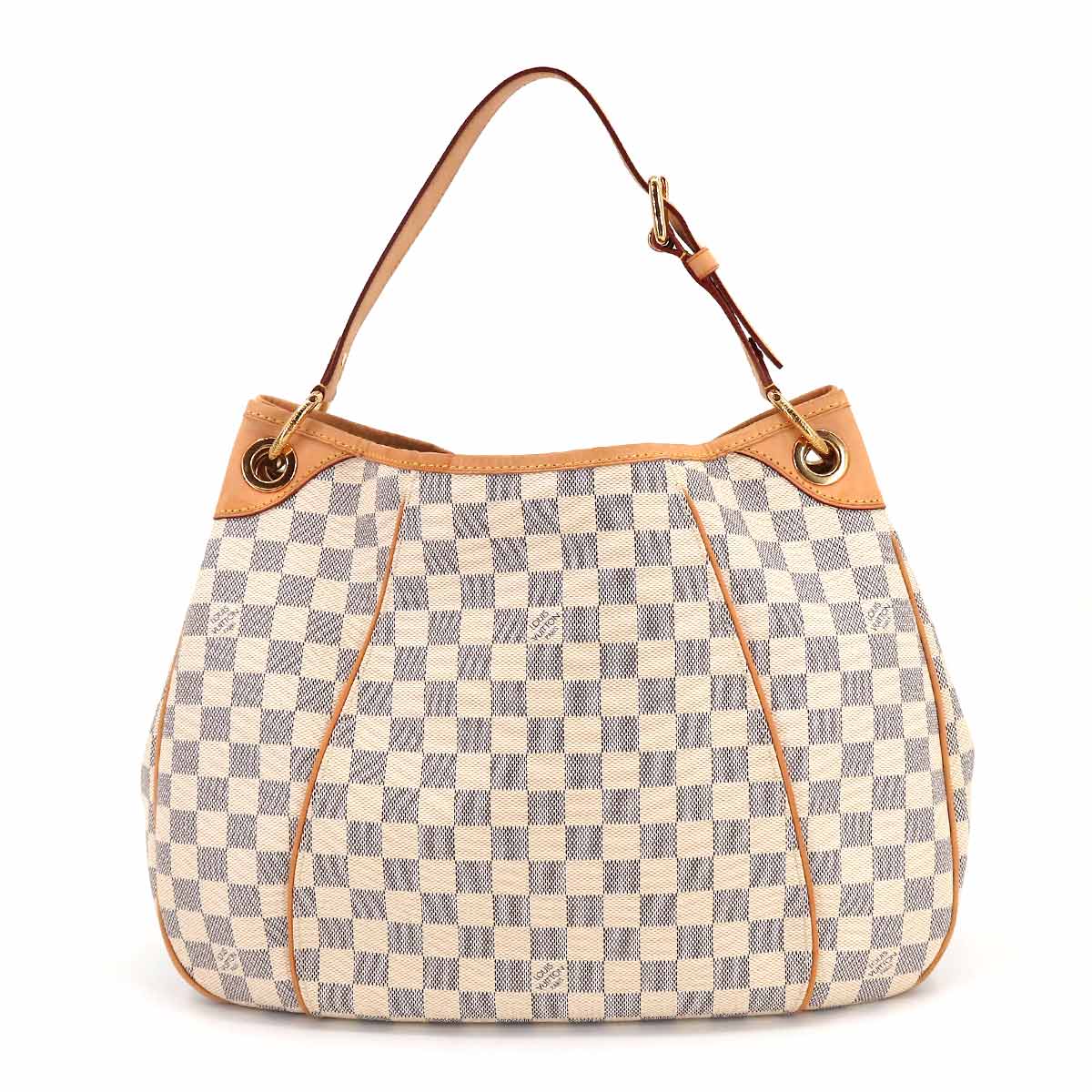 Louis Vuitton Damier Azur Galliera PM Shoulder Bag White Gray