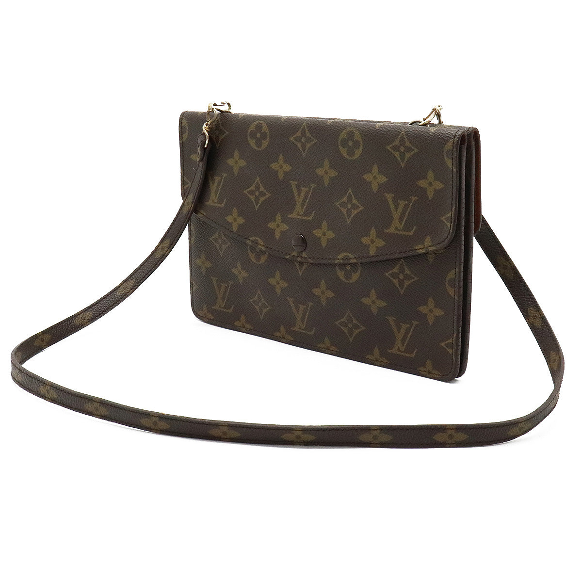 Louis Vuitton Monogram Double Lava Shoulder Bag Pochette