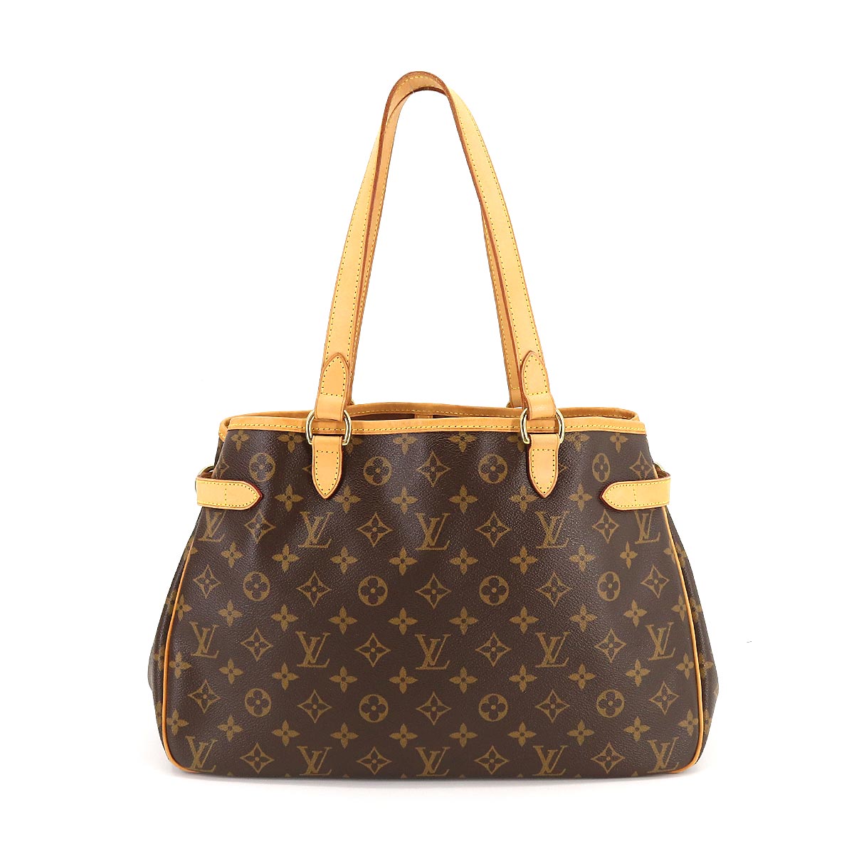 Louis Vuitton Monogram Batignolle Orizontal Tote Bag Brown Gold Metal Fittings