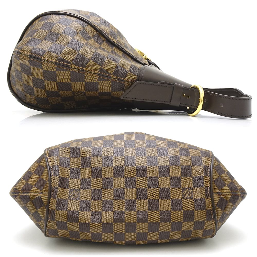 Louis Vuitton Damier Sistina MM Ebene Shoulder Bag Brown
