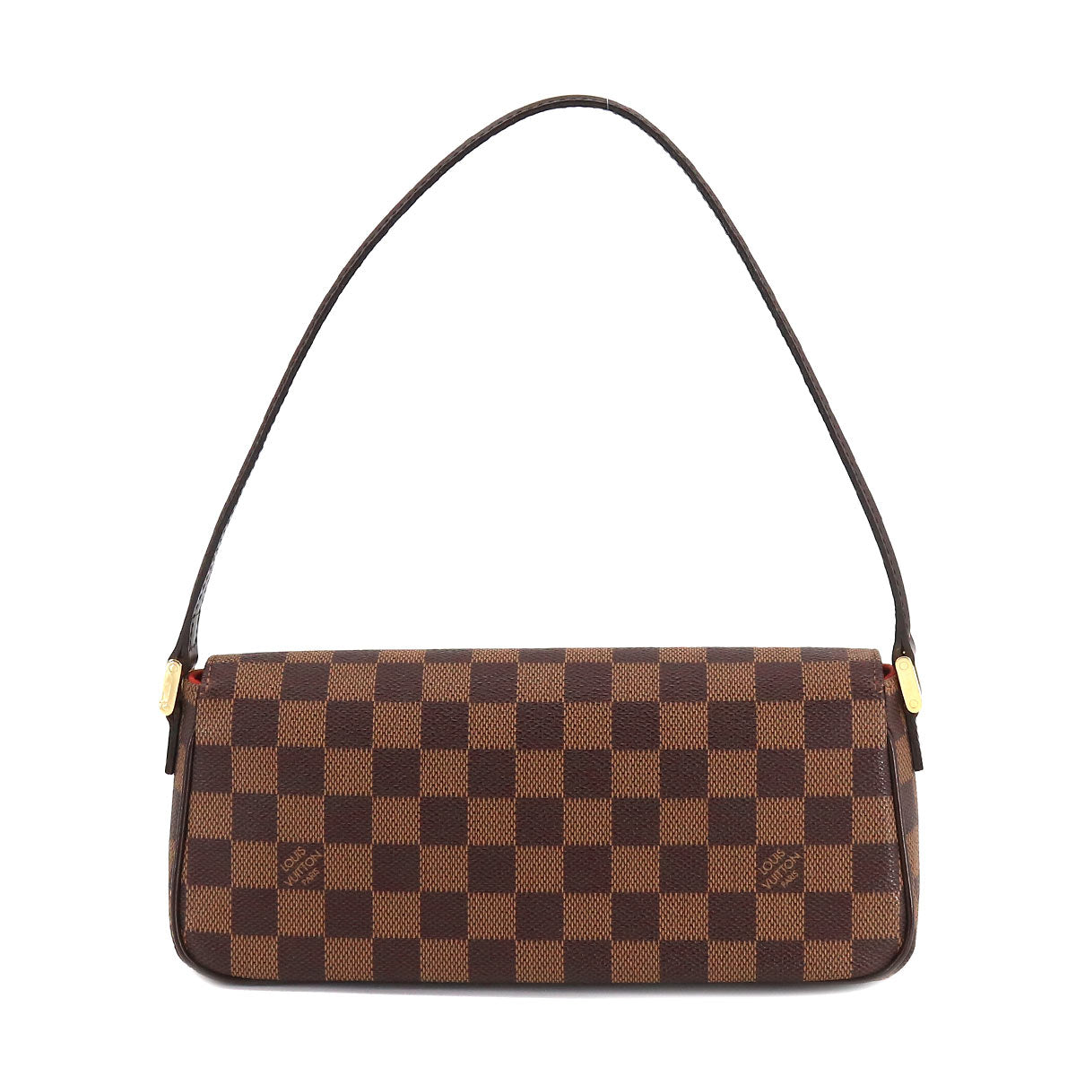 Louis Vuitton Damier Recolator Shoulder Bag Ebene Brown Gold Hardware