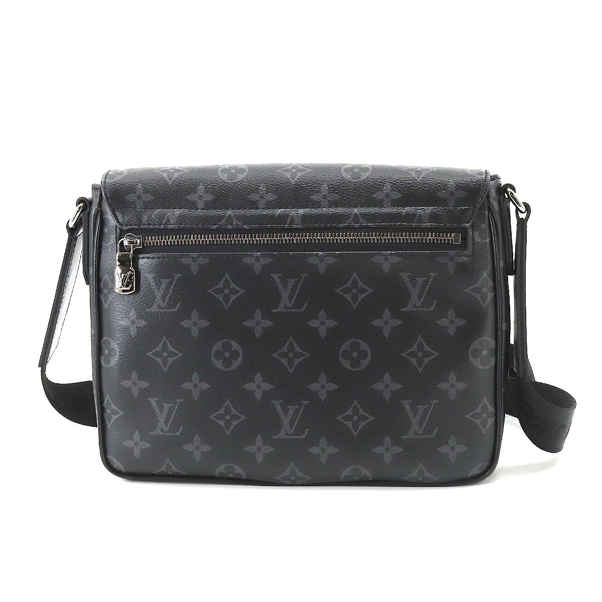 Louis Vuitton Monogram Eclipse District PM Shoulder Bag Black