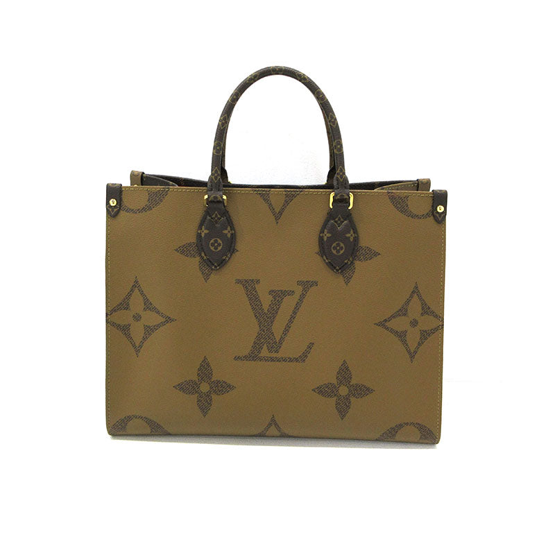 Louis Vuitton Monogram Reverse On The Go MM 2way Bag Tote Bag