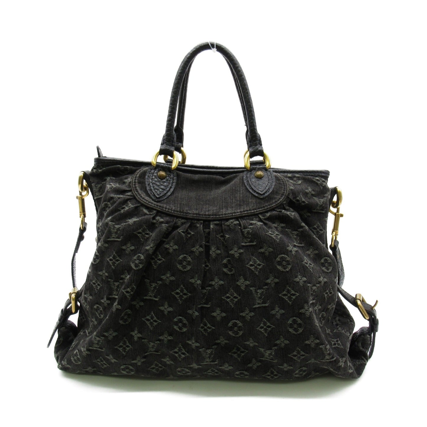 Louis Vuitton Neo Cabby GM Shoulder Bag Denim Monogram Black