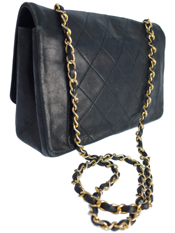 Chanel Diana Chain Shoulder Bag Black