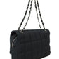 Chanel Chocolate Bar Chain Shoulder Bag Black