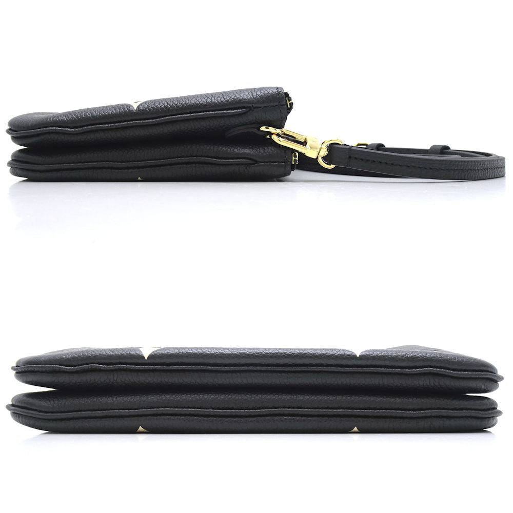 Louis Vuitton Pochette Double Zip Bicolor Monogram Empreinte Noir
