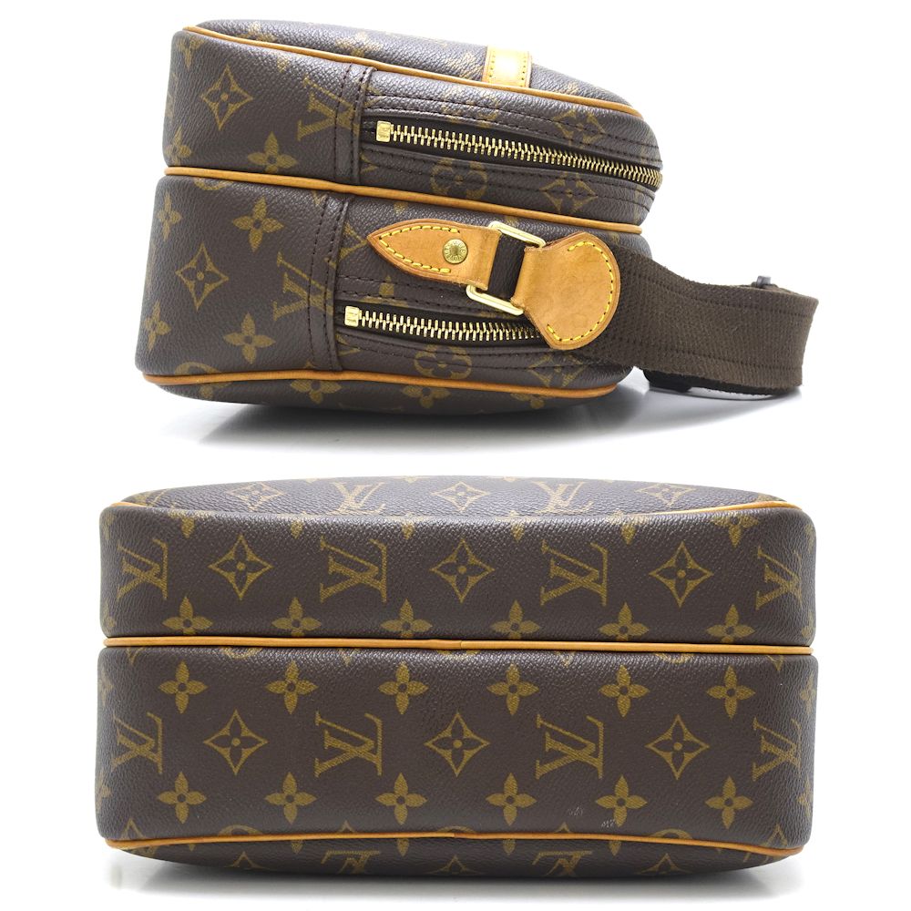 Louis Vuitton Monogram Reporter PM Brown Shoulder Bag