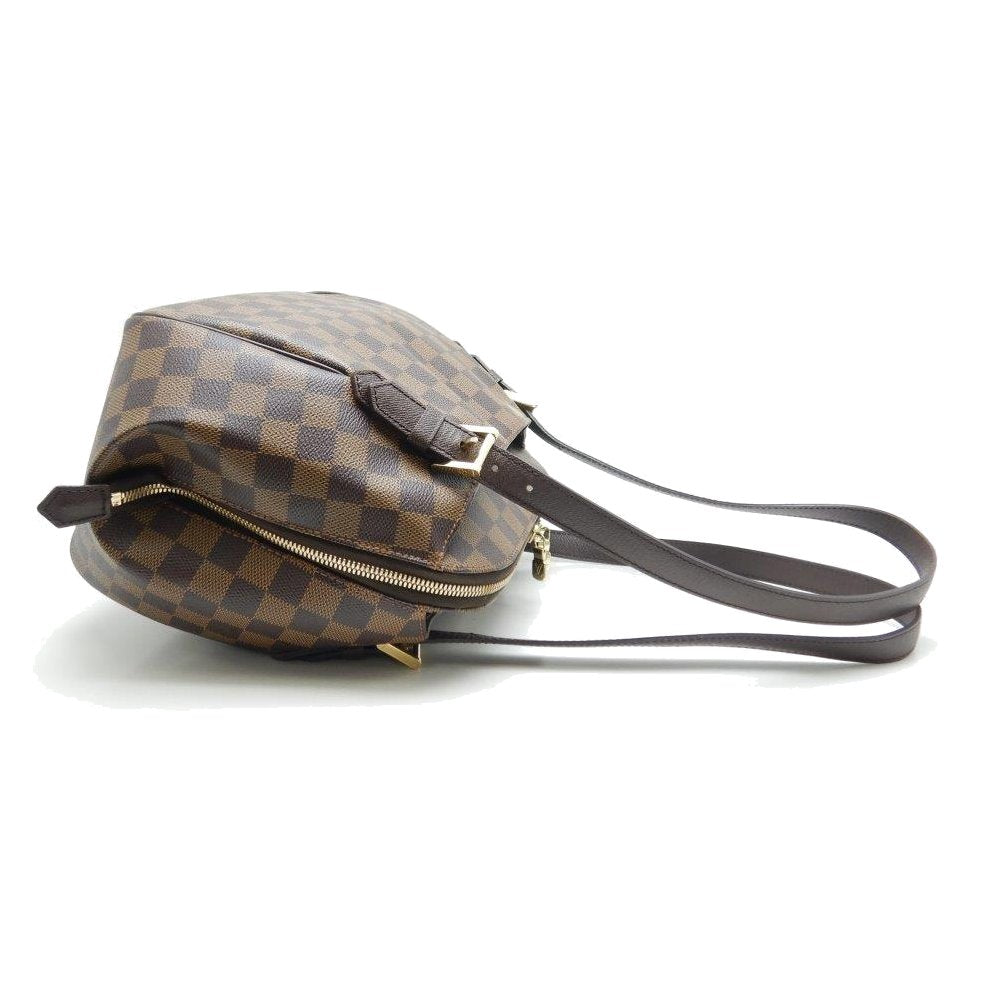 Louis Vuitton Damier Belem MM Ebene Shoulder Tote Brown