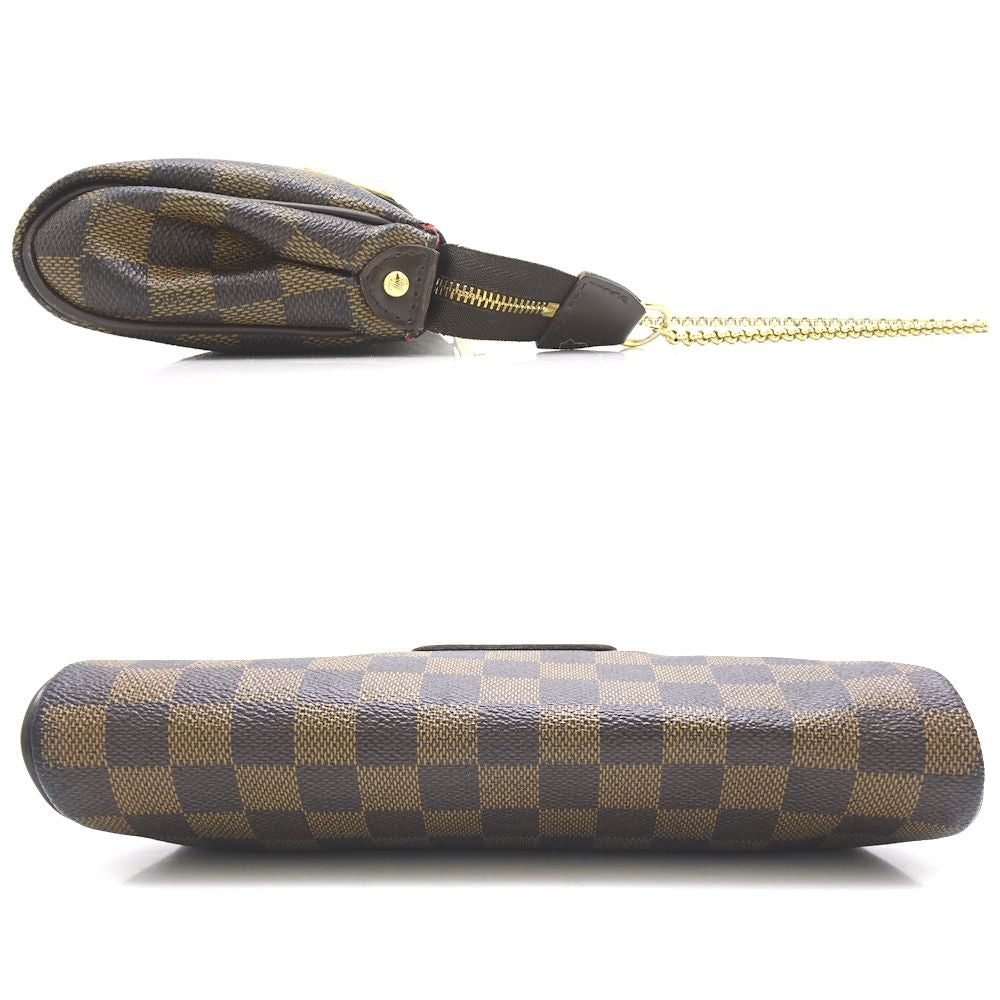 Louis Vuitton Damier Eva Ebene 2WAY Bag Brown