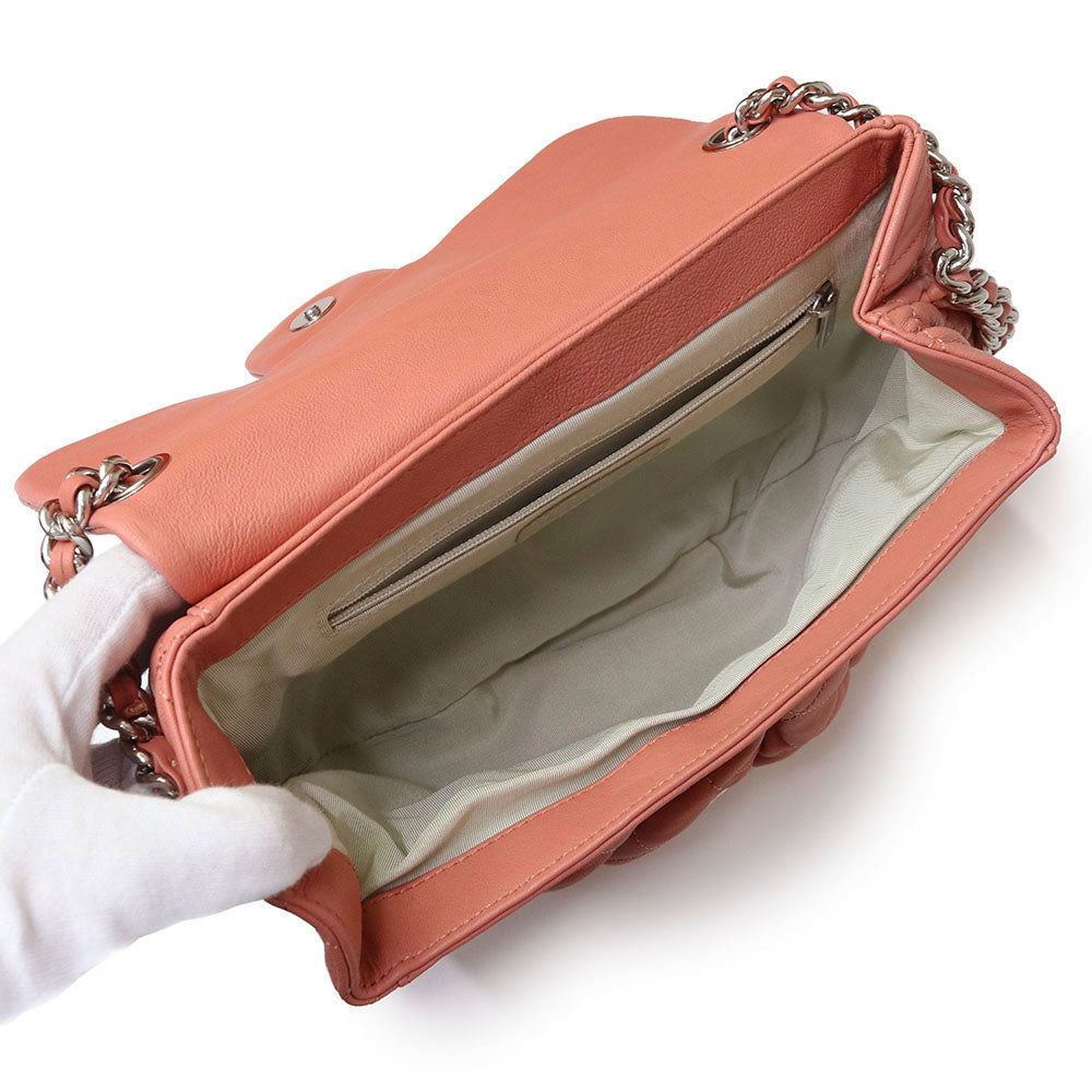 Chanel Matelasse  Chain Around Crossbody Lambskin Leather Pink