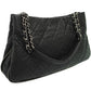 Chanel Matelasse Chain Semi-Shoulder Bag Black
