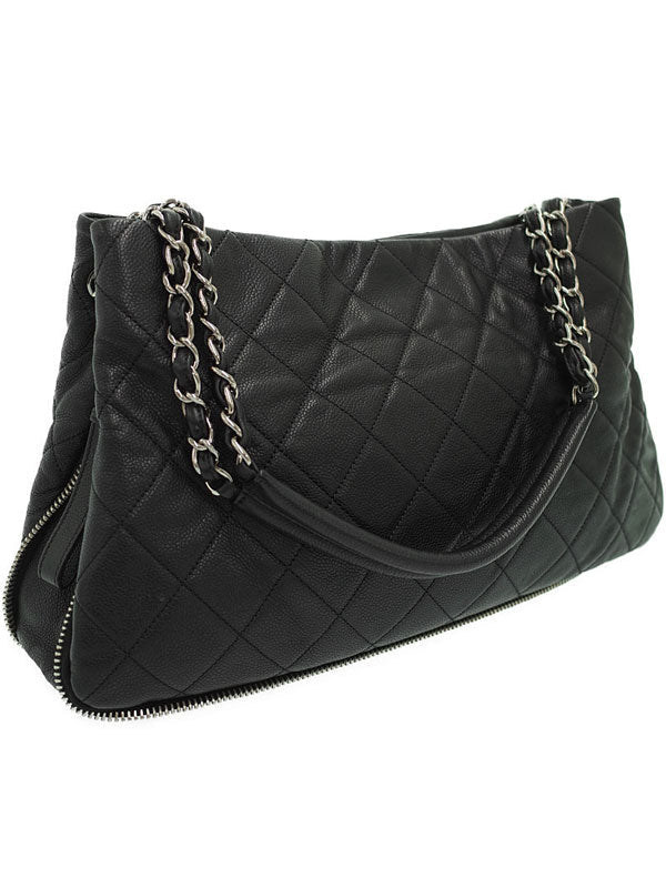 Chanel Matelasse Chain Semi-Shoulder Bag Black