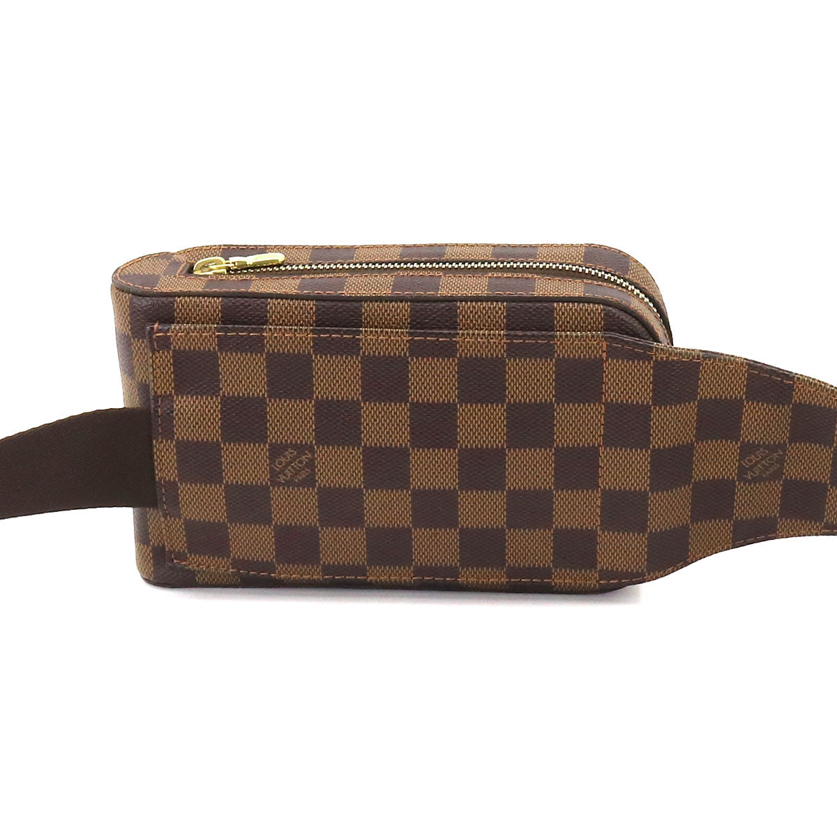 Louis Vuitton Damier Geronimos Body Bag Waist Pouch Ebene Brown