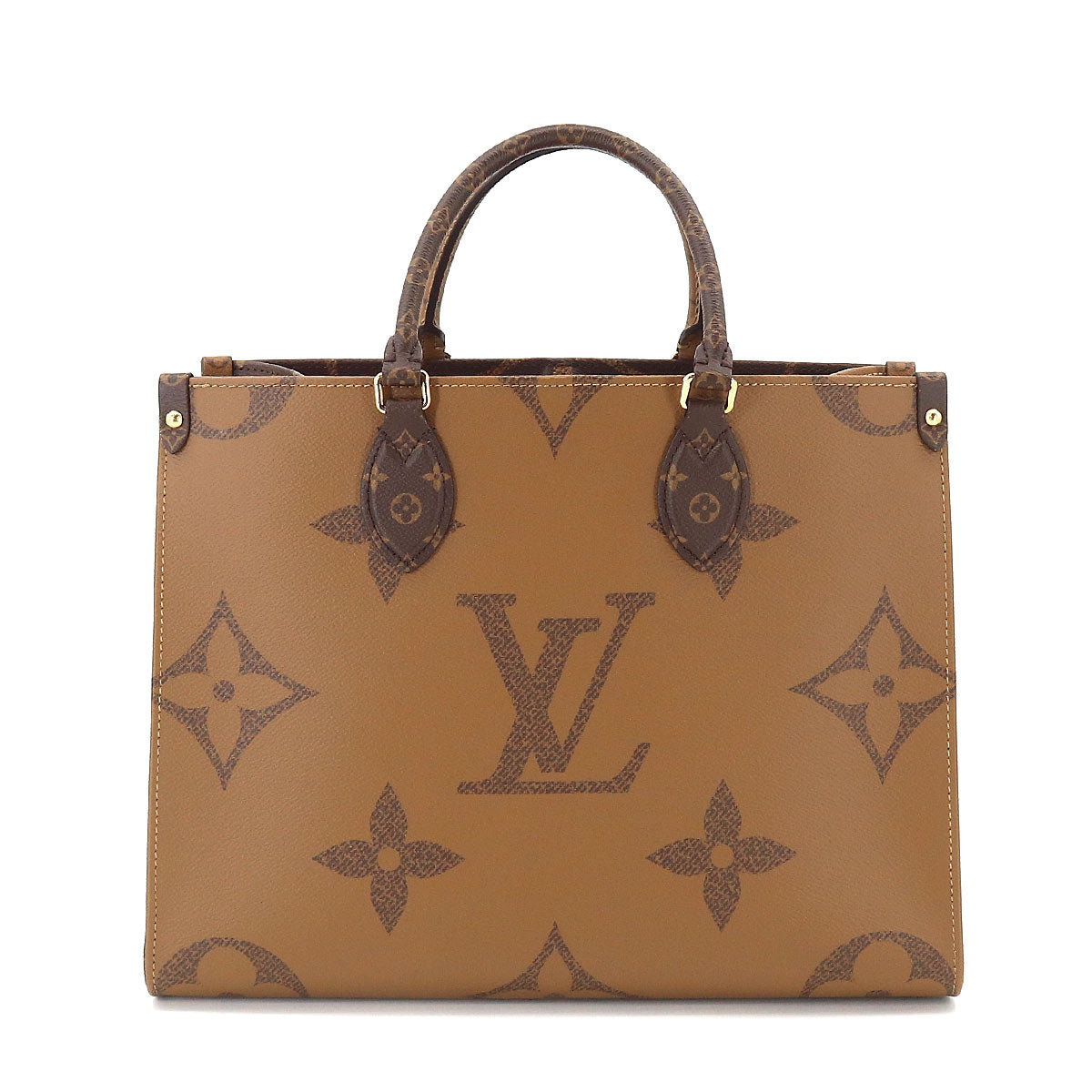 Louis Vuitton Giant Monogram On The Go MM 2 Way Tote Shoulder Bag