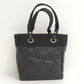 Chanel Tote Bag Paris Biarritz PM Leather Black