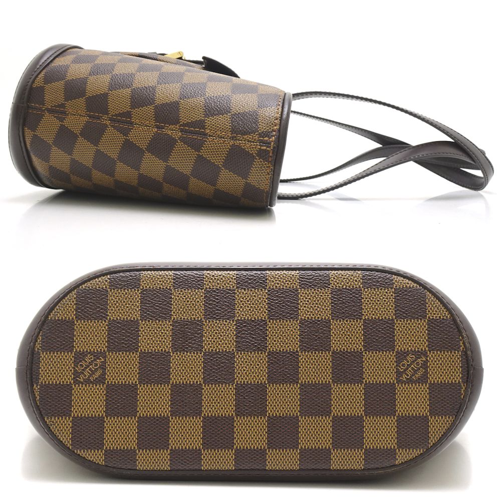 Louis Vuitton Damier Manosque PM Ebene Tote Bag Brown