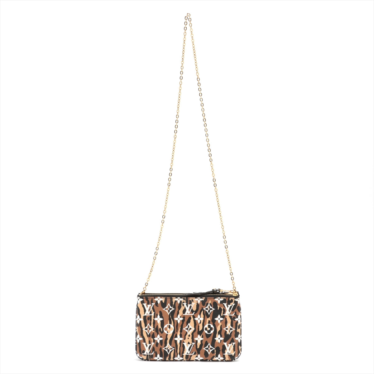Louis Vuitton Jungle Giant Monogram Double Zip Pochette Black