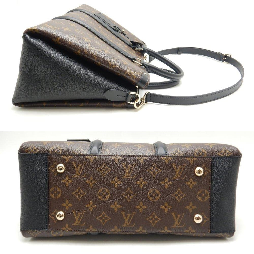 Louis Vuitton Monogram Soufflot MM Noir 2WAY Bag