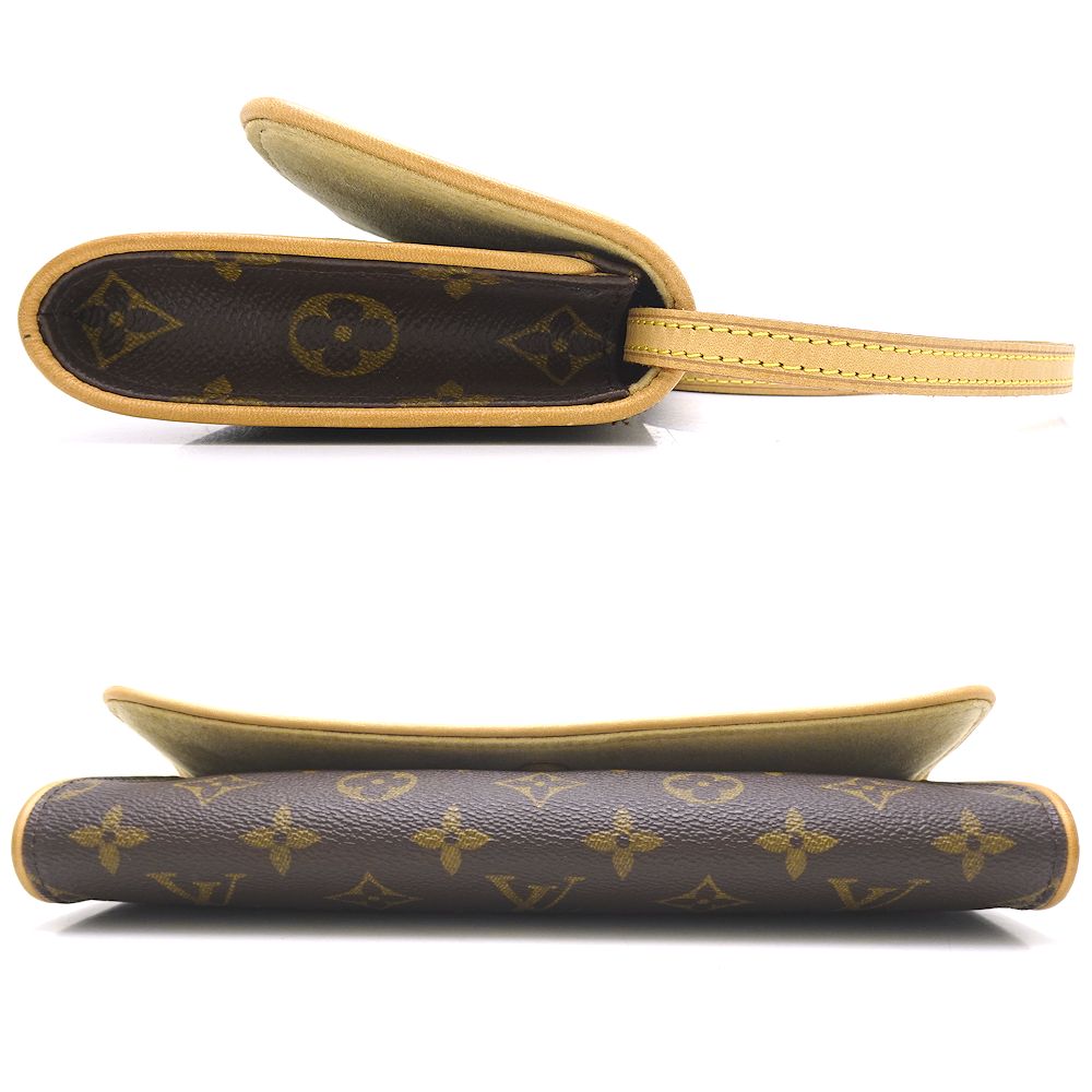 Louis Vuitton Monogram Pochette Twin GM Brown 2WAY