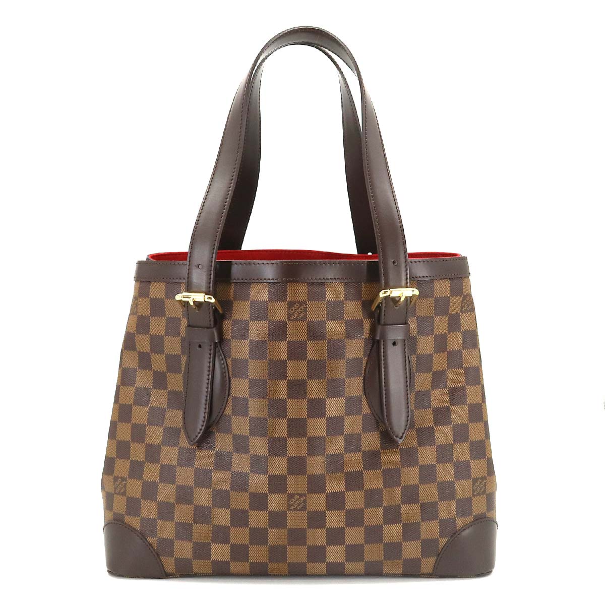 Louis Vuitton Damier Hampstead MM Tote Bag Ebene Brown