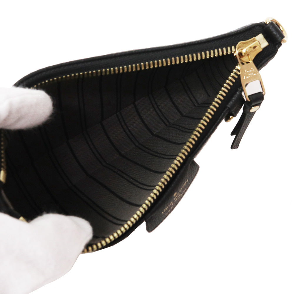 Louis Vuitton Easy Pouch Chain Shoulder Bag Monogram Implant Noir