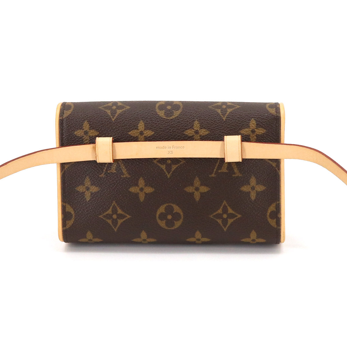 Louis Vuitton Monogram Pochette Florentine Waist Pouch Belt Bag Brown Gold Hardware
