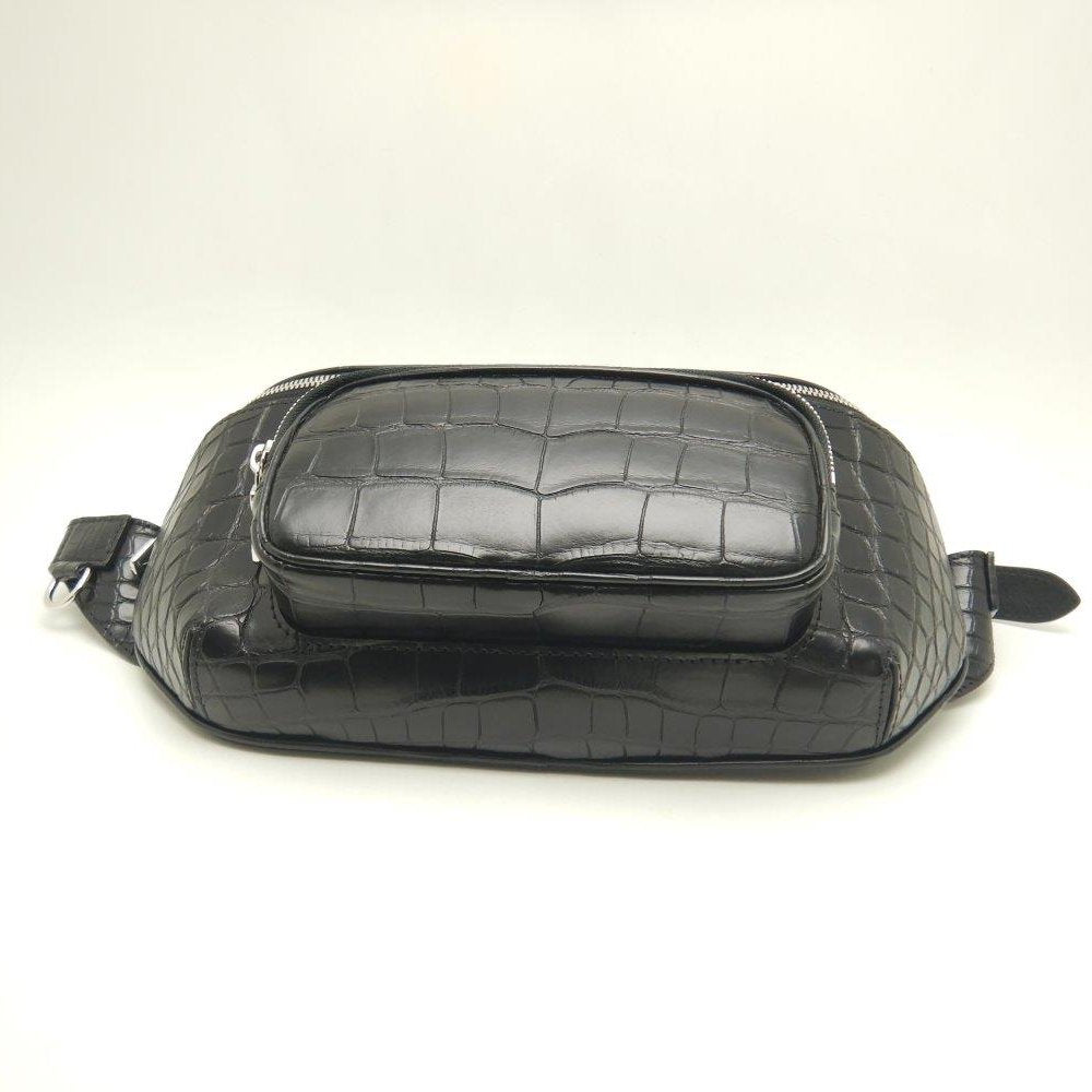 Louis Vuitton Bum Bag Crocodile Noir Black