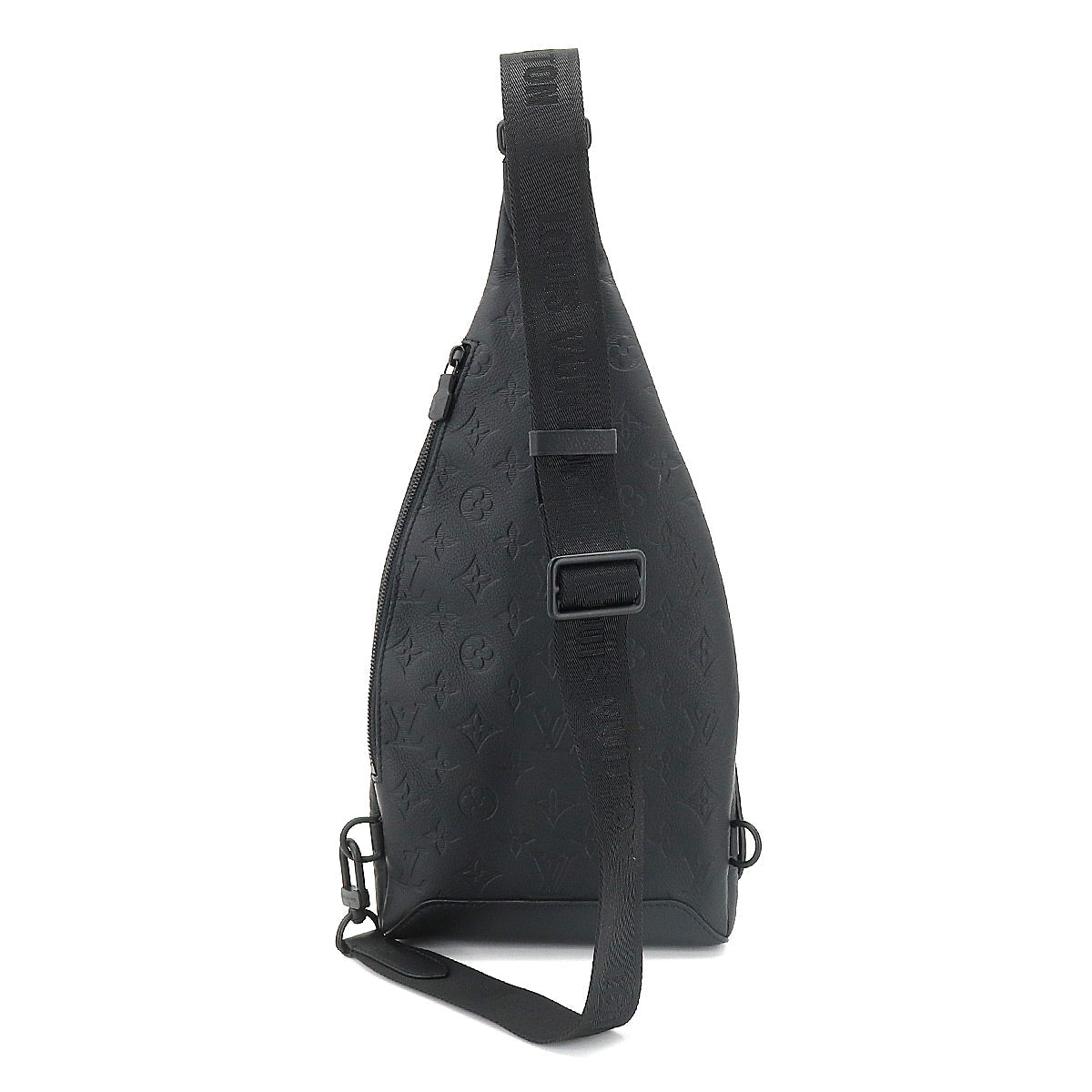Louis Vuitton Monogram Shadow Duo Sling Bag Body Bag Leather Black