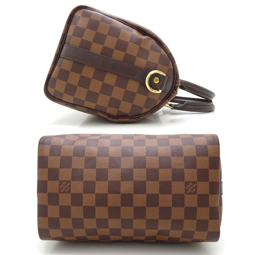 Louis Vuitton Damier Speedy Bandouliere 25 Mini Boston Bag Ebene Brown