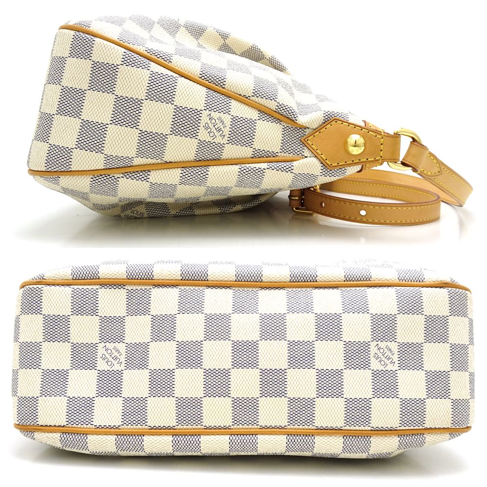 Louis Vuitton Damier Azur Siracusa PM Diagonal Shoulder Bag
