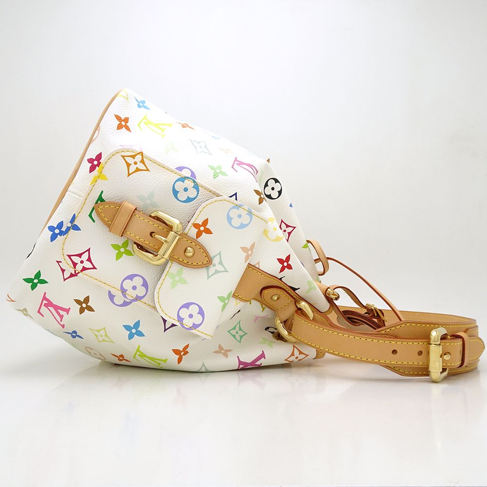 Louis Vuitton Multicolor Petit Noe Bron Shoulder Bag White