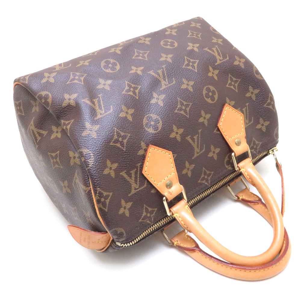 Louis Vuitton Monogram Speedy 25 Brown Boston Bag