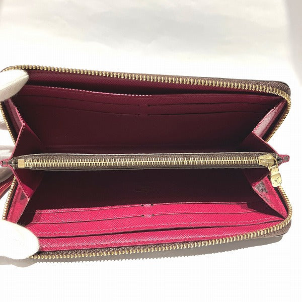 Louis Vuitton Monogram Portefeuille Clemence Fuchsia Wallet Long