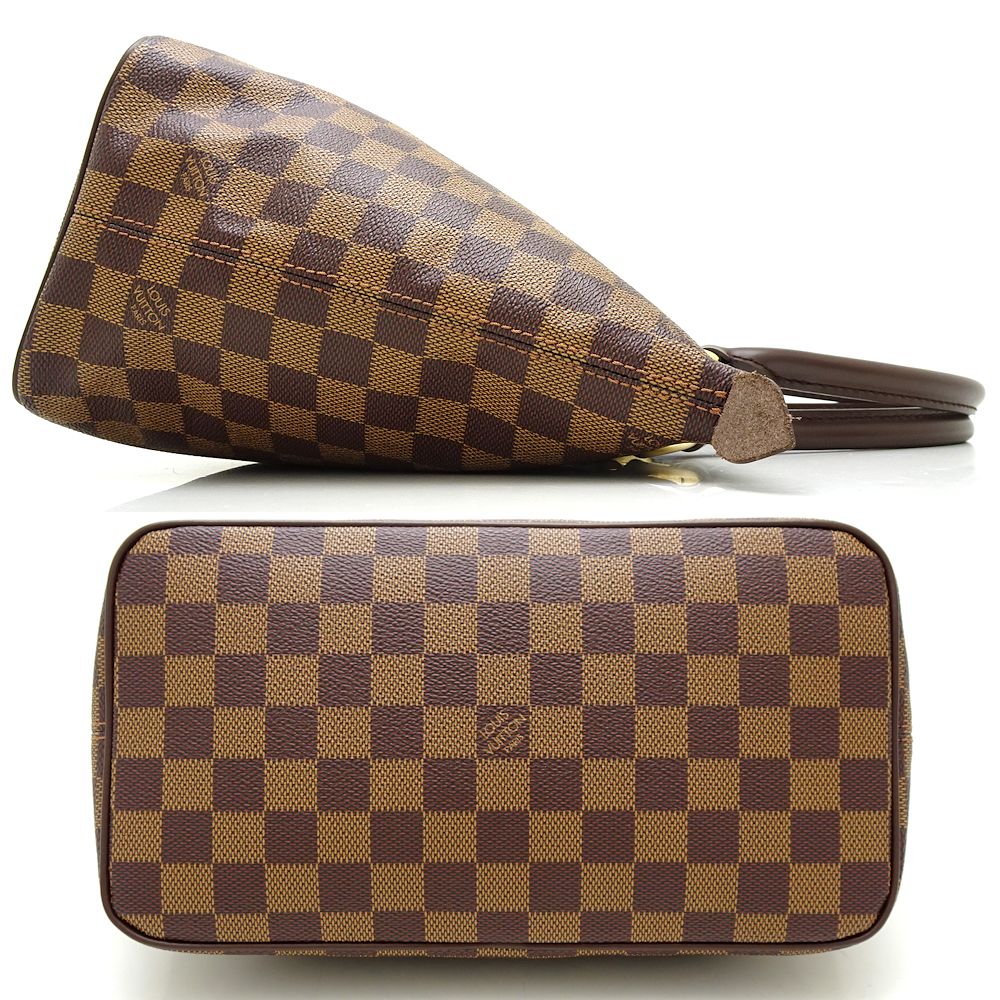 Louis Vuitton Damier Saleya PM Ebene Tote Bag Brown