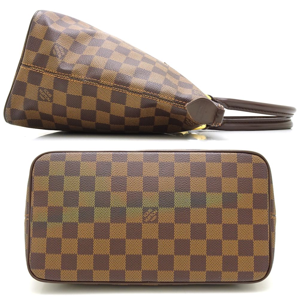 Louis Vuitton Damier Saleya PM Ebene Tote Bag Brown