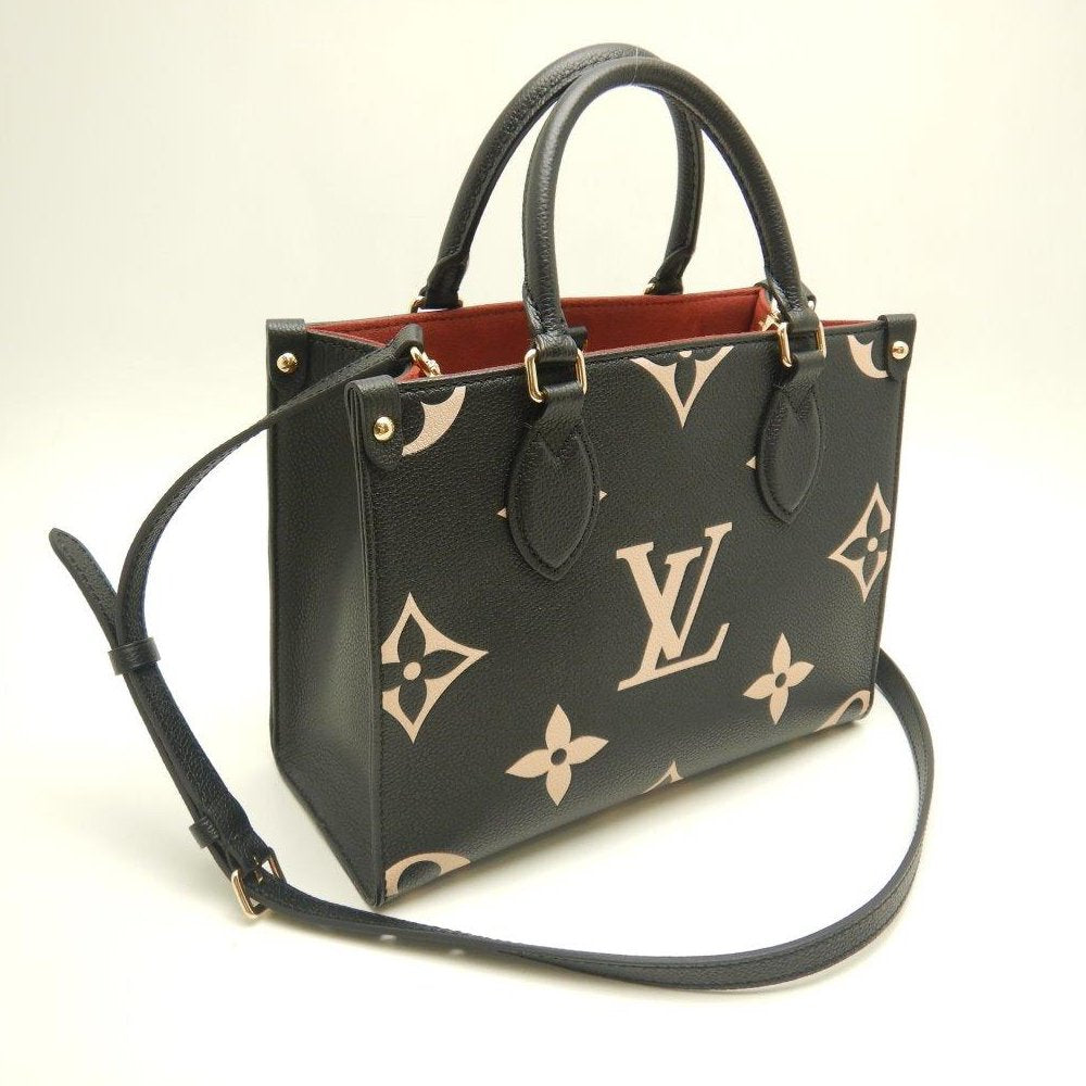 Louis Vuitton Amplant On The Go PM Black Beige 2WAY Bag