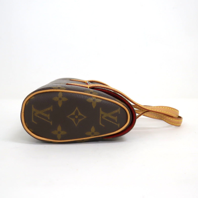 Louis Vuitton Sonatine Handbag Monogram Brown