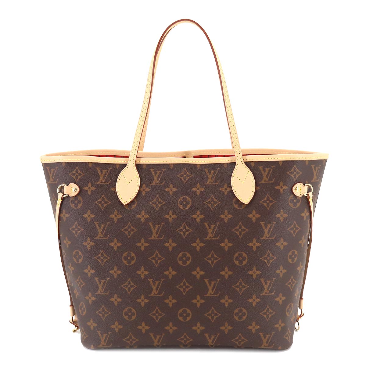 Louis Vuitton Monogram Neverfull MM Tote Bag Brown Series RFID Neverfull MM