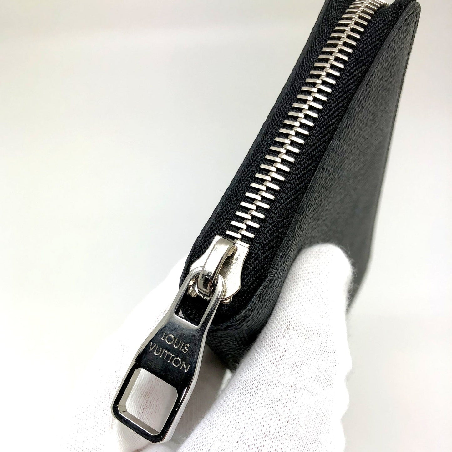Louis Vuitton Long Wallet Zippy Wallet Vertical Damier Graphite Black
