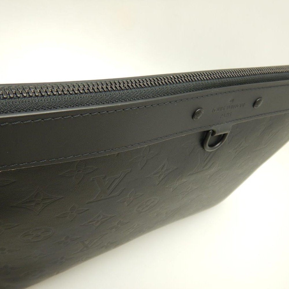 Louis Vuitton Clutch Document Monogram Black