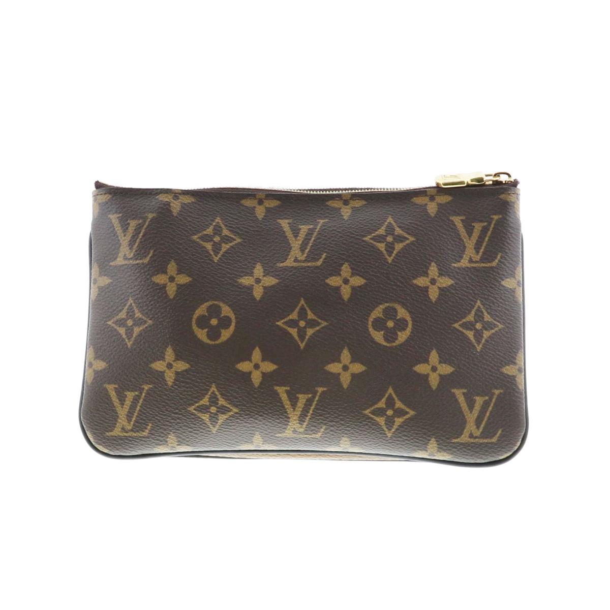Louis Vuitton Pochette Double Zip Bag Shoulder Bag Reverse Monogram
