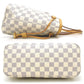 Louis Vuitton Neverfull PM Damier Azur Tote Bag White